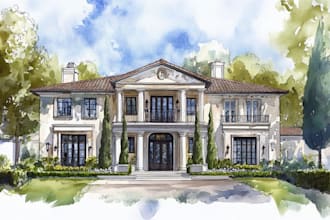 paint your house with watercolor