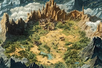 draw a fantasy map