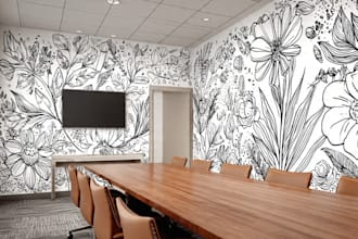 design unique doodle wall art and murals for home or office