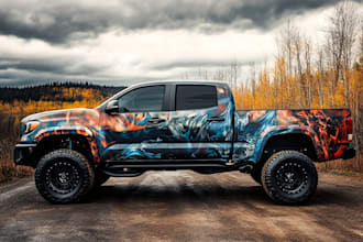 car wrap design, van wrap design