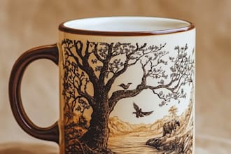 make a coffee mug design, custom mug design