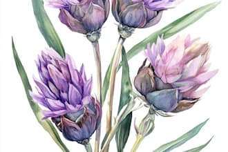 do botanical illustration, botanical family paintings