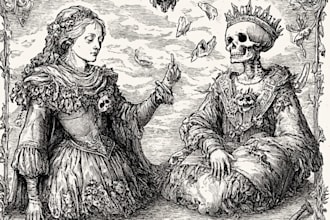 create vintage line art or engraving art illustration