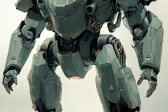 illustrate your mecha, robot and armored characters