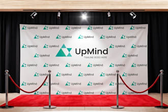 design a step and repeat or backdrop banner for you