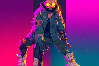 draw a character illustration