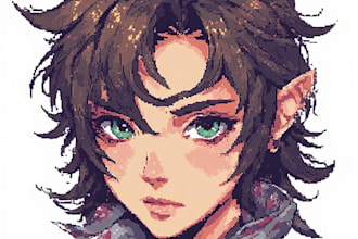 draw pixel art portraits