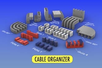 model custom desk organizers cable clips modular system for 3d printing