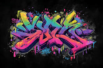 design multi layer graffiti stencil art for spray paint