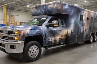 design a custom vehicle wrap, cars, pickups, trailers, etc