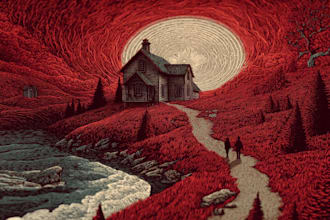 create stunning linocut or woodcut style illustrations