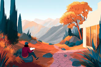 create scenic illustrations for your digital assets