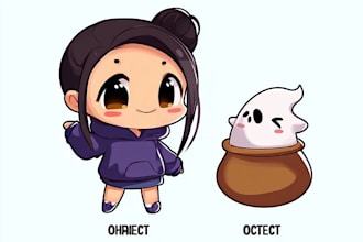 design a cute kawaii cartoon mascot logo for your brand