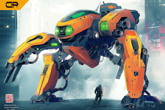 illustrate your mecha, robot and armored characters