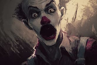 create any kind of dark fantasy scary horror character