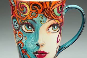 do coffee mug design, custom mug design
