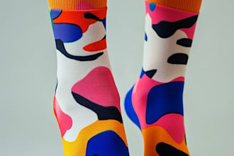 create sock knitting machine design or redraw it
