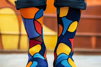 make a custom and pattern socks design