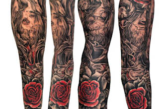 design a modern and minimalist tattoo design