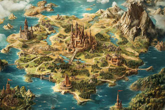 create an amazing fantasy map