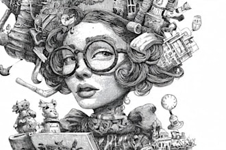 do unique doodle illustrations