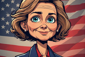 create a personalized caricature for gift or profile
