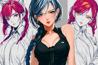 draw anime  original character, or character illustration
