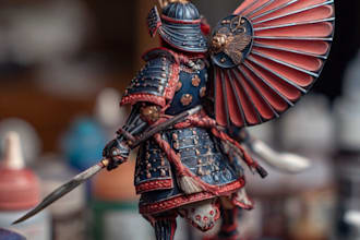 doprint and paint, hand painting, miniature figurine anime