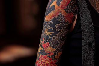 draw amazing japanese oriental tattoo