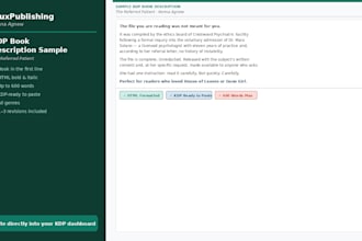 write your KDP book description, keywords, and categories