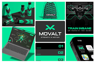 do logo design and branding kit package with brand identity