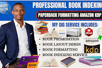 do comprehensive back of your book indexing on ms word