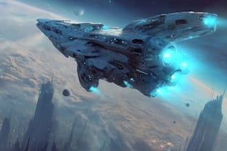 drawing a spaceships and sci fi vehicles