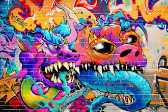 design graffiti style word, tags and logo for you