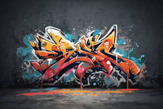 do streetwear style graffiti art, logo, and illustration