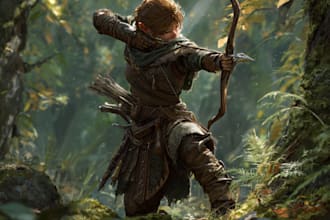 draw dnd character art, fantasy character illustration