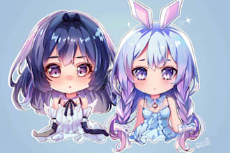 draw cute chibi anime art