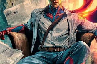 illustrate fantasy comic book characters