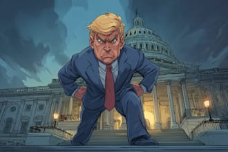 draw digital caricatures of political figures with humor
