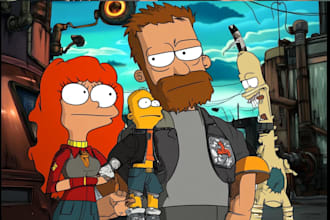 turn you in a futurama style