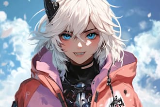 draw your ffxiv character in anime style