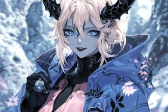 draw your ffxiv character in anime style