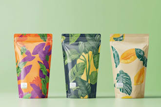do product label design, bottle label, food label