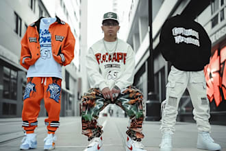 design tshirt, sweatsuit luxury streetwear clothing brand