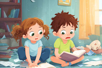 children story book illustration children story children