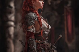 draw fanatsy  character art for you