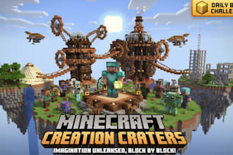 build minecraft builder, minecraft map, hub, lobby, spawn, castles for game