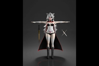 create, rig, fix or convert 3d model for vrchat, mmd, vroid, vrm, weight paint