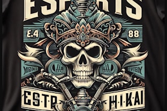 make vintage t shirt skull hookah logo
