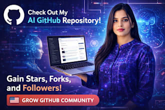 promote your github repo to usa audience to gain star, fork, followers